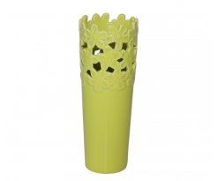 Keramická váza Tetartos S zelená 30cm