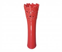 Keramická váza Ikaria červená