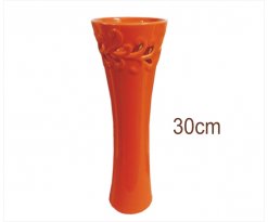 Keramická váza V Santorini orange