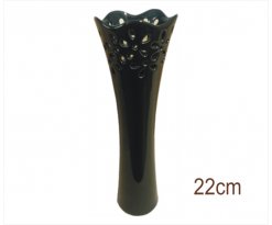 Keramická váza M Alium černá