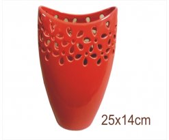 Keramická váza Šir Alium červená