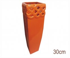 Keramická váza V Kamari orange