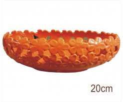 Keramická miska ovál Ikaria orange